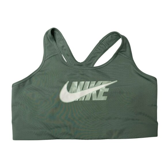 Nike Other - Nike Green Swoosh Icon Clash Sports Bra